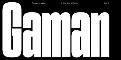 Gaman Font Poster 1